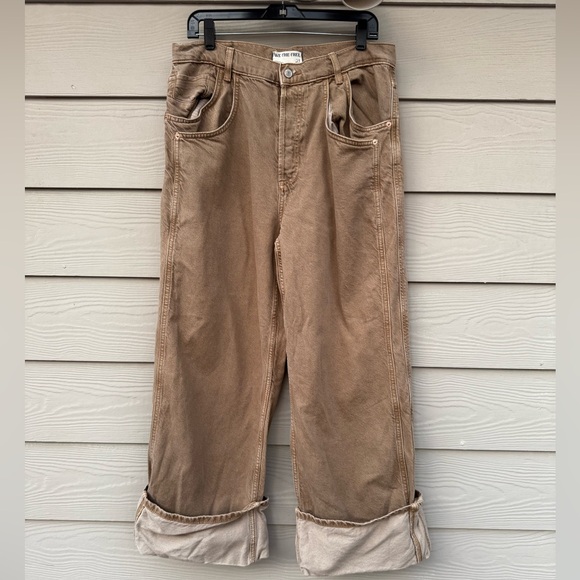 We the Free Final Countdown Cuffed Low Rise Jeans TUMBLEWEED 29 - Picture 5 of 16